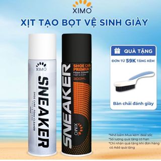 Chai Xịt Tạo Bọt Vệ Sinh Giày XIMO Cao Cấp 300ml làm sạch giày cao cấp giúp giày trắng sáng như mới (VSG02)