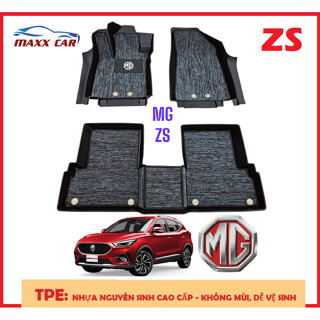 MG ZS: Thảm lót sàn nhựa TPE nguyên sinh đúc 5D  tràn viiền cho xe MG ZS 2020+  hãng MAXXCAR.