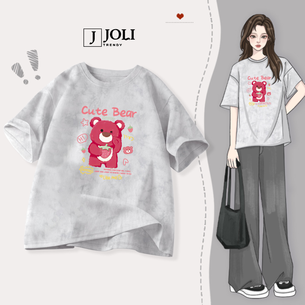 Áo Thun Loang, Áo Phông Nam Nữ Unisex Tay Lỡ By JOLI BST 7 In Hình Chất Cotton Form Rộng J Joli Trendy | BigBuy360 - bigbuy360.vn