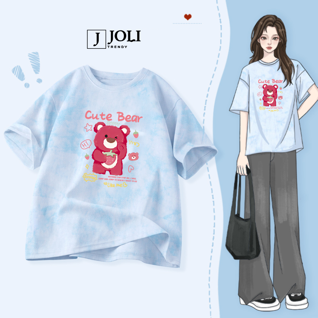 Áo Thun Loang, Áo Phông Nam Nữ Unisex Tay Lỡ By JOLI BST 7 In Hình Chất Cotton Form Rộng J Joli Trendy | BigBuy360 - bigbuy360.vn