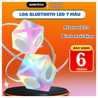 Loa bluetooth mini Loa bluetooth chữ X LED siêu sáng pin 400mAh âm thanh sống động vang xa 10m bass cực mạnh
