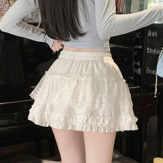  【Ảnh thật-Sẵn Chân váy nữ dáng ngắn xoè bồng BÈO 2 TẦNG kiểu dáng bánh bèo tiểu thư xinh 3 màu 
