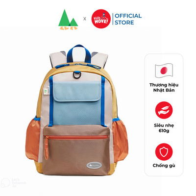 Balo chống gù học sinh tiểu học cho bé cấp 1 Shukiku, siêu nhẹ 610g, chống nước
