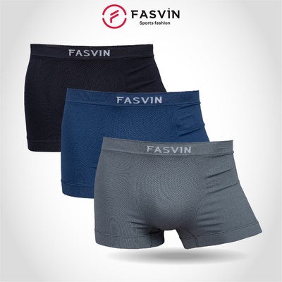 Combo 3 Quần lót nam fasvin dáng đùi SD23582.CB3 vải mềm min có giãn thoải mái