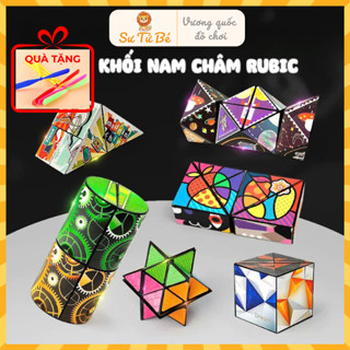  Combo 6 Khối Rubik Toán Học - Đồ Chơi Giải Mã Khối Rubik 3D Rubik Magic Thay Đổi Hình Dạng Độc Đáo Cho Trẻ Em 