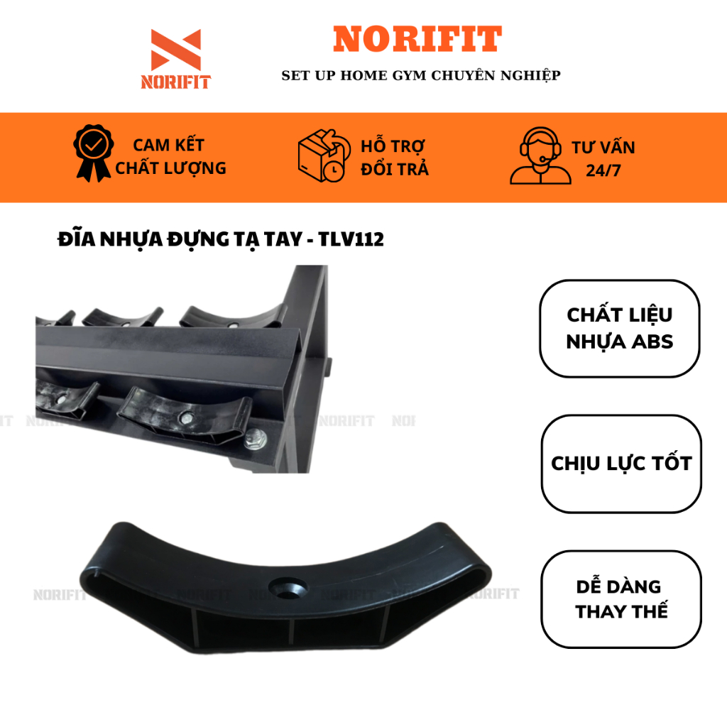 Nhựa Lắp Giá Đỡ Tạ Tay, Đĩa Đựng Tạ Tay Phụ Kiện Thay Thế Tiện Dụng Lỗ Tròn Tập Gym TLV112