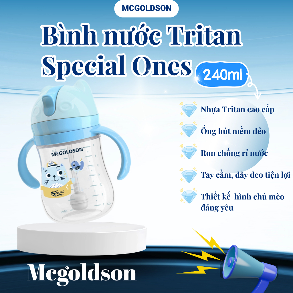 Bình nước Tritan 240ml McGOLDSON