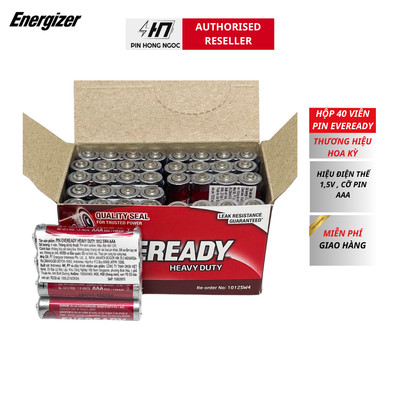 Hộp pin AAA Energizer eveready 1012 SW4 1,5v made in Indonesia chính hãng