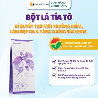 Bột Lá Tía Tô | Bí Quyết Tạo Môi Trường Kiềm, Làm Đẹp Da & Tăng Cường Sức Khỏe | Túi 20 gói