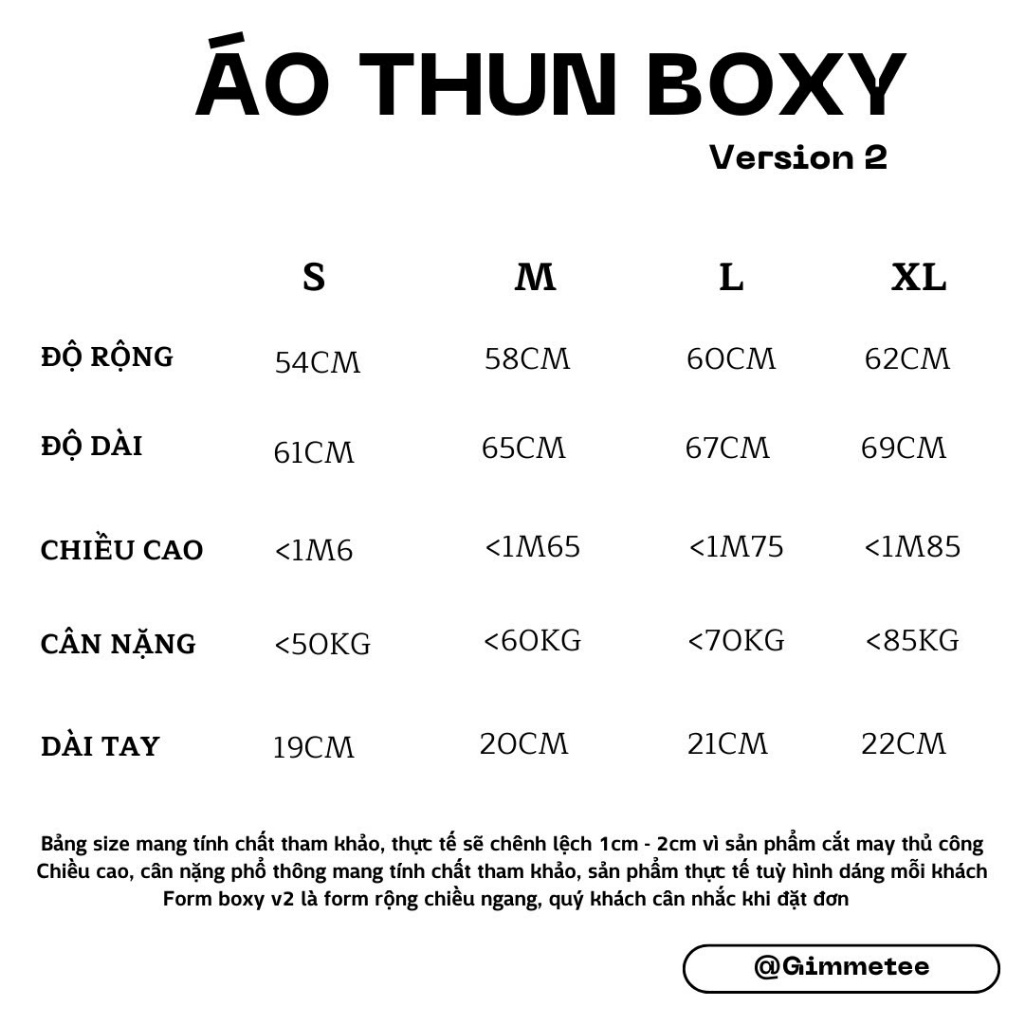 [CHÍNH HÃNG GIMME] Áo Thun Boxy Đi Biển Gimme - MÙA HÈ - Premium Cotton 250gsm Cotton 2 Chiều - GMBX15 | BigBuy360 - bigbuy360.vn