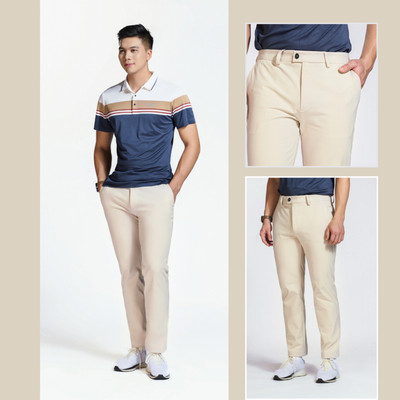 Quần Golf Nam LV24W04M303 Livan, Quần Dài Nam Cạp Âu Thanh Lịch, Chất Mềm Mát, Mặc Chơi Golf, Đi Làm