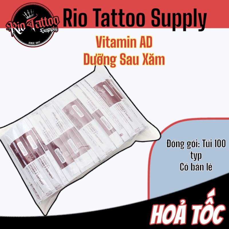 Combo 10 typ vitamin AD dưỡng hình xăm