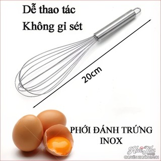 Cây đánh trứng inox, phới lồng đánh trứng