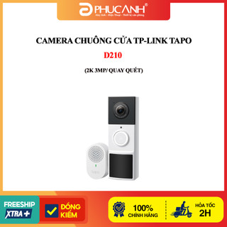 Camera chuông cửa TP-Link Tapo D210 (2K 3MP/ Quay quét)