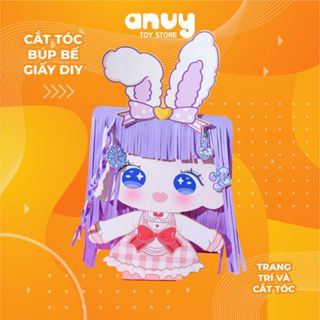  Cắt tóc búp bê và trang trí bằng giấy đồ chơi DIY cho bé 