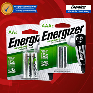  Vỉ 2 Viên Pin Sạc AA  Pin Sạc AAA Energizer - Hàng Chính Hãng 