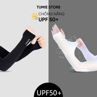 Găng tay chống nắng chống tia UV TUMIE bằng lụa lạnh mỏng mịn chất lượng cao dành cho nam và nữ