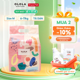 Tã/Bỉm Dán OLOLA Skin Fit Size M 24 Miếng Hàn Quốc Cho Bé Từ Sơ Sinh, Mỏng, Mềm Thoáng, Thấm Hút Nhanh