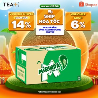 [HỎA TỐC]Thùng 24 Chai Nước Ngọt Có Gaz Mirinda Soda Kem(390ml/chai)