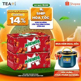 Combo 2 Thùng 24 Lon Nước Ngọt Có Gaz Mirinda Xá Xị (320ml/lon)
