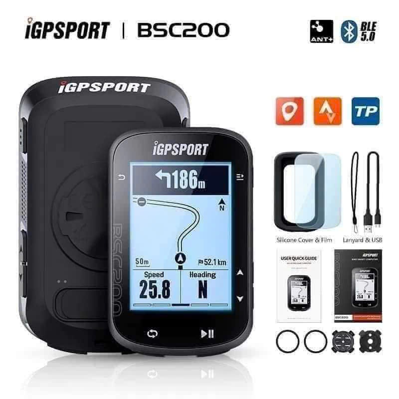 Đồng Hồ Đo Tốc Độ Xe Đạp Không Dây Chống Nước iGPSPORT BSC200 GPS Kết Nối bluetooth