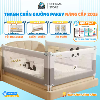 (Mẫu Mới) Thanh Chắn Giường Cho Bé Nâng Cấp 2025, Chắn Giường Pakey Nâng Hạ 1&2 Bên Chiều Cao Tối Đa 105cm