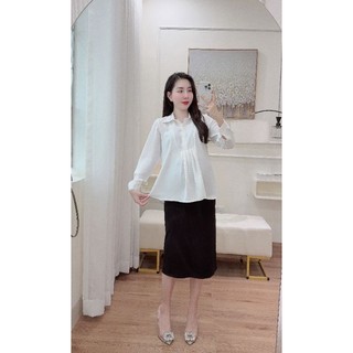 sơ mi bầu công sở