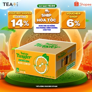 Thùng 24 Chai Nước Trái Cây Twister Cam (320ml /chai)