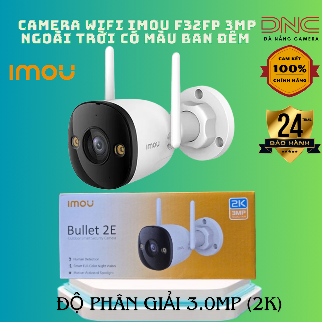 Camera IMOU F32FP 3MP có míc có màu ban đêm