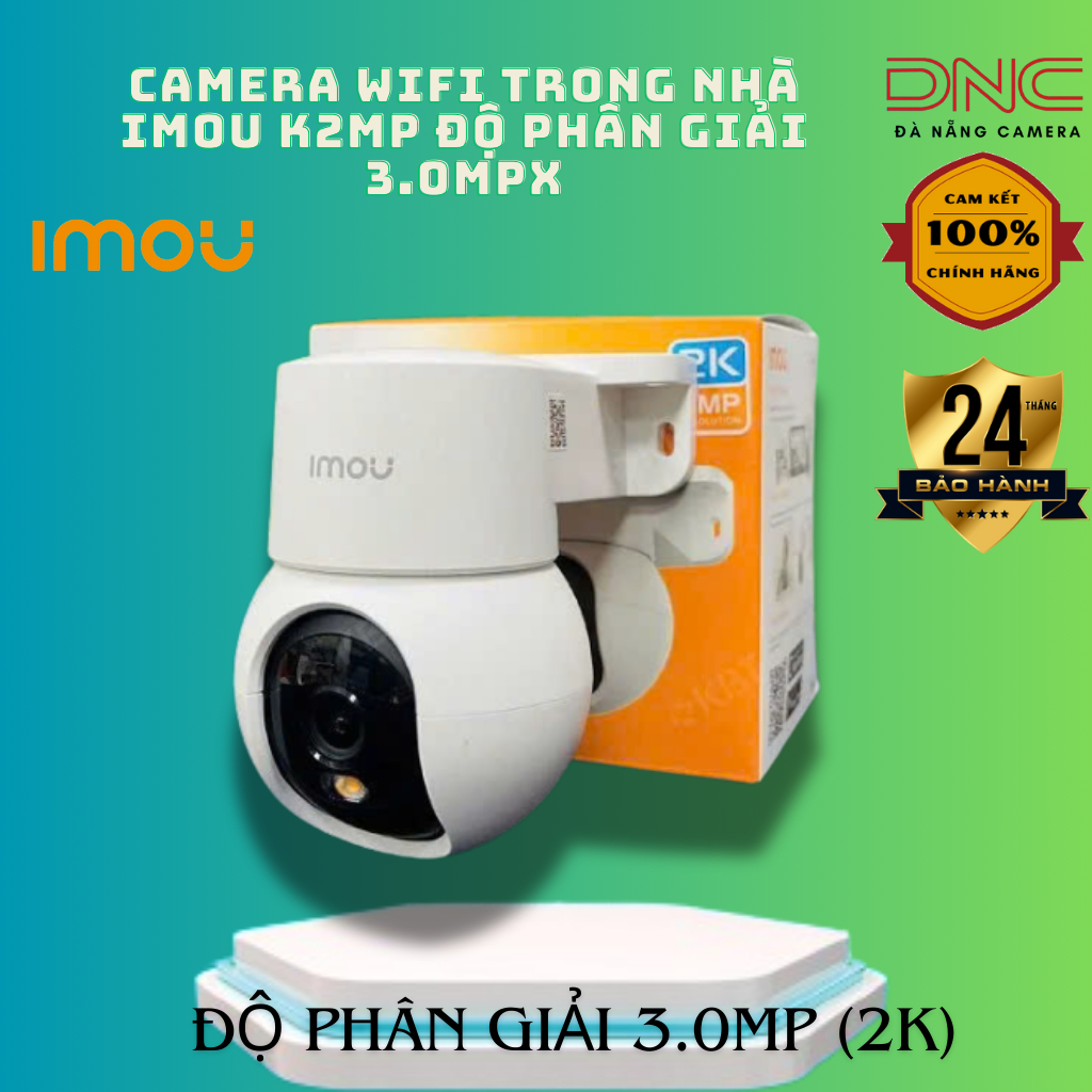 Camera Wifi IMOU Ranger Mini K2MP 3MP 5MP Tích Hợp Chân Đế Xoay 360 Độ Có Màu Ban Đêm