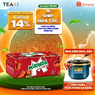 Thùng 24 Lon Nước Ngọt Có Gaz Mirinda Xá Xị (320ml/lon)