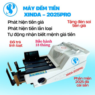 Máy đếm tiền XD - 2025PRO phát hiện tiền giả, tiền khác loại, đếm cộng dồn số tờ mẫu mới