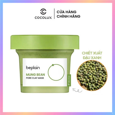 Mặt Nạ Đất Sét Beplain Mung Pore Clay Mask 120ml Se Khít Lỗ Chân Lông Giảm Mụn Đầu Đen