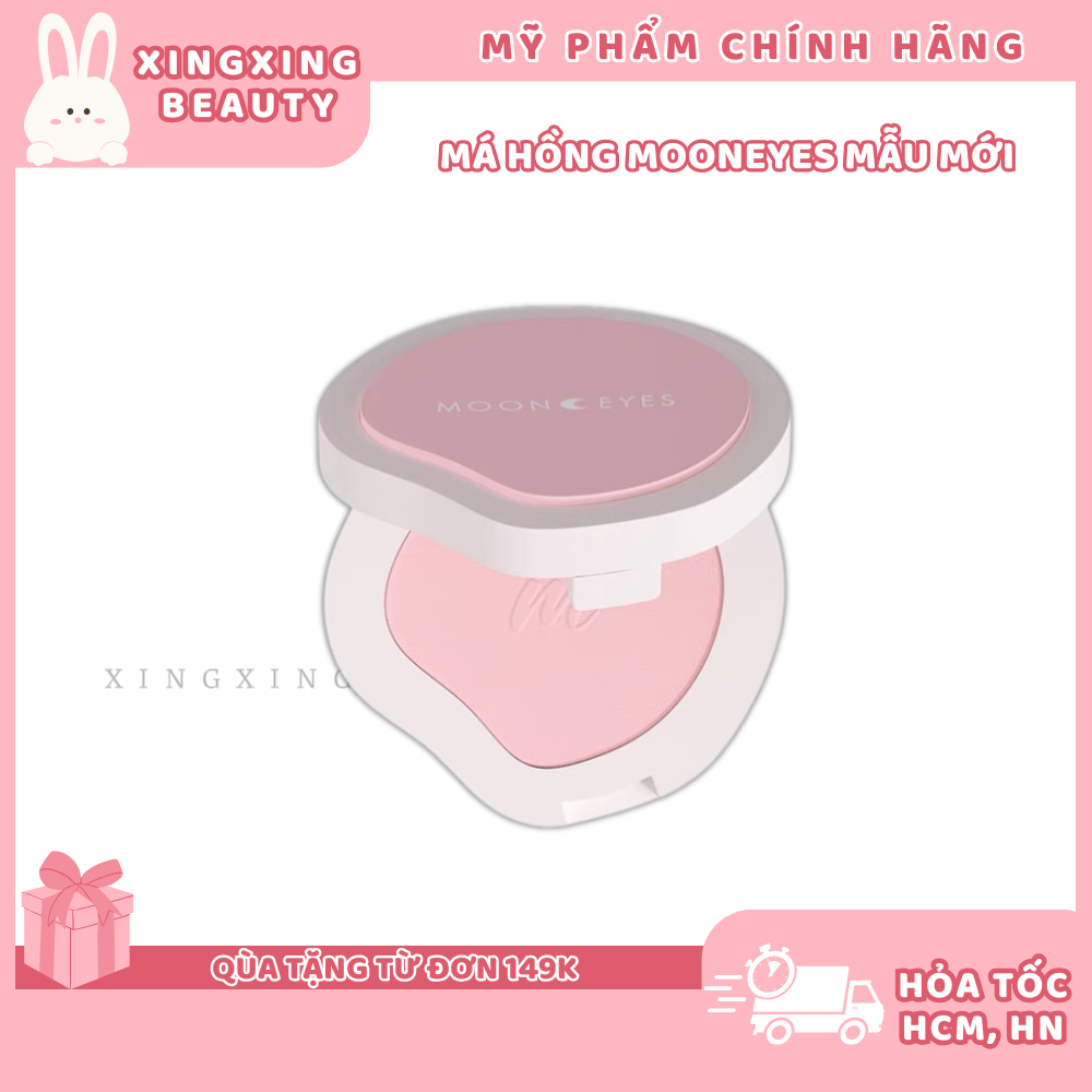 MOONEYES Má Hồng MOONEYES BLUSH Dạng Bột Màu Trang Điểm Tự Nhiên, Lâu Trôi, 21 Màu, 3,5g XINGXINGBEA
