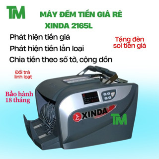 Máy đếm tiền giá rẻ phát hiện tiền giả, tiền khác loại chính xác,chia mẻ,cộng dồn số tờ XD -2165L