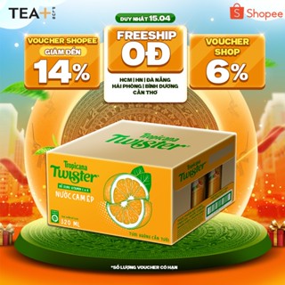 Thùng 24 Chai Nước Trái Cây Twister Cam (320ml /chai)