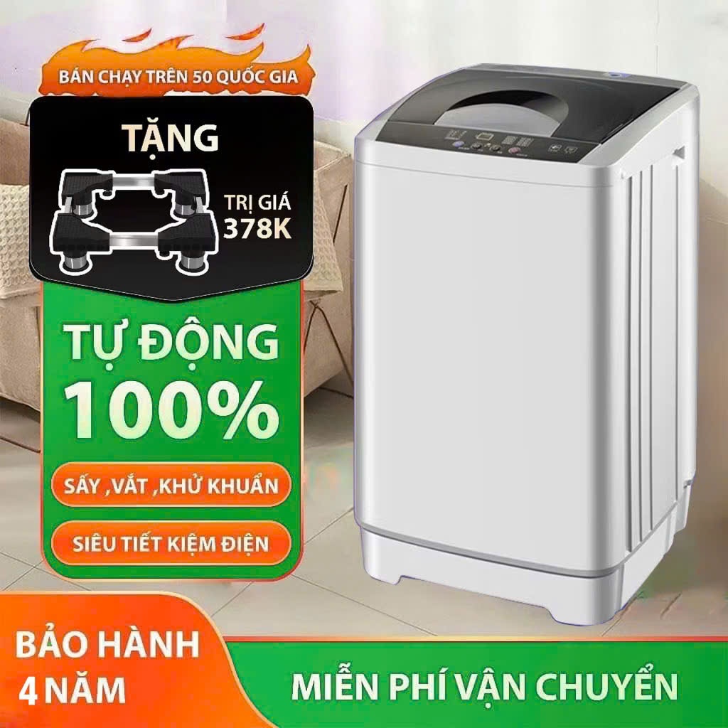 [ CHÍNH HÃNG - BH 6 NĂM ] Máy giặt mini SAKURA Tự động 100%, giặt, vắt, sấy - Có thể giặt áo khoác lông mùa đông