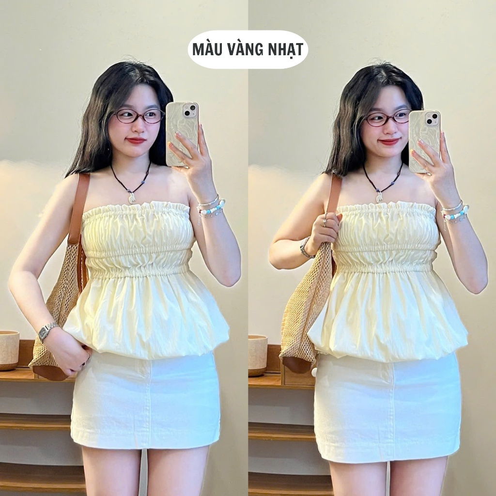 247store - Áo Bí Cúp Ngực Dáng Xoè Chất Gió Sần | BigBuy360 - bigbuy360.vn