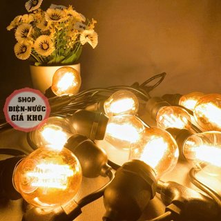 Combo 3 Bóng đèn led edison G45 4W hoặc lẻ 1 cái ánh sáng vàng, vỏ trắng hoặc vỏ vàng, bóng đèn trang trí sân vườn