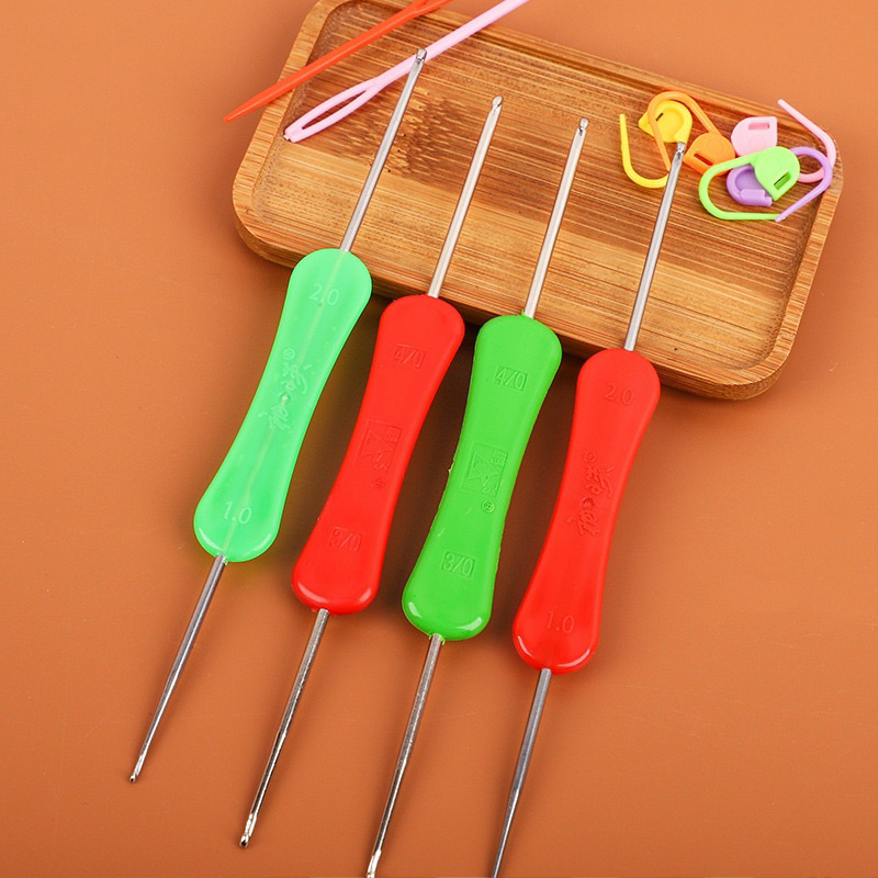 Kim móc len 2 đầu cán nhựa