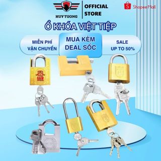 Ổ khóa Việt Tiệp chống cắt chống gỉ nhiều kích thước lựa chọn, bảo vệ an toàn nhà cửa.