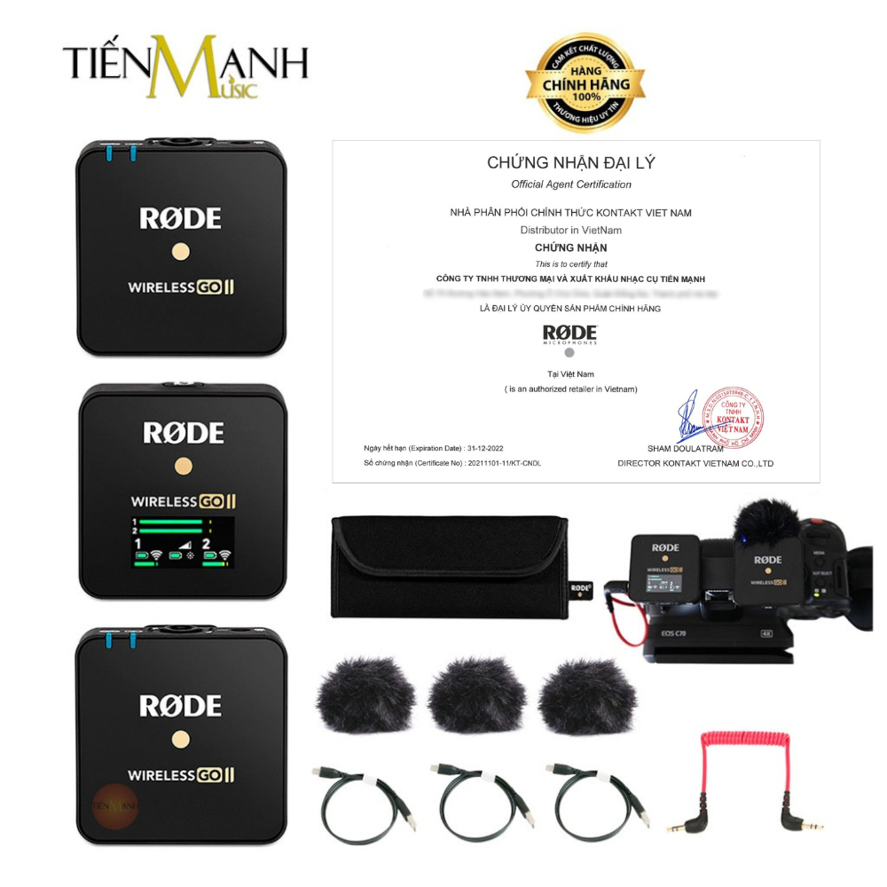 [Chính Hãng] Micro Rode Wireless 1 Phát, 2 Phát 1 Thu Go II, Go III Và Single Mic Go 2, Go 3 Không D