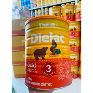 [date T12/2026] Sữa bột Dielac Alpha Gold 3 lon 1,4kg