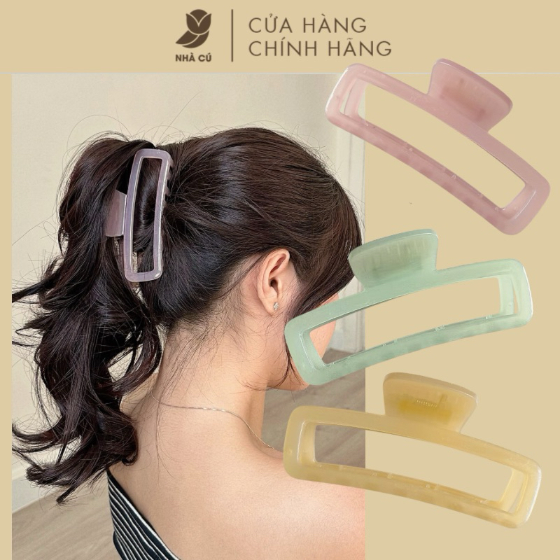 Hộp Kẹp Tóc Nữ Thạch NHÀ CÚ Hình Vuông Kẹo Ngọt Tặng Quà 5964