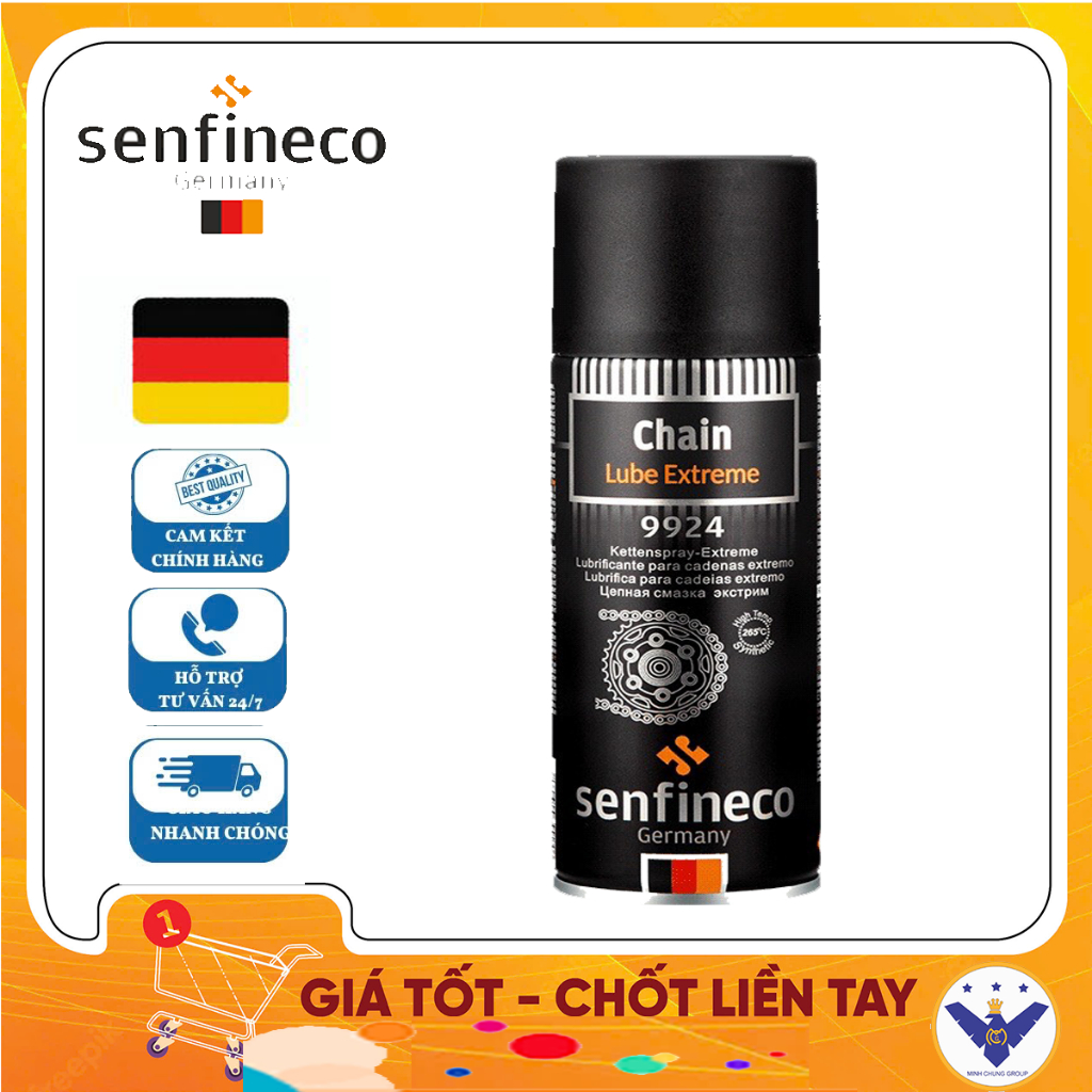 Xịt dưỡng Sên Senfineco 9924 Dạng Mỡ Bò Xanh - 200ml