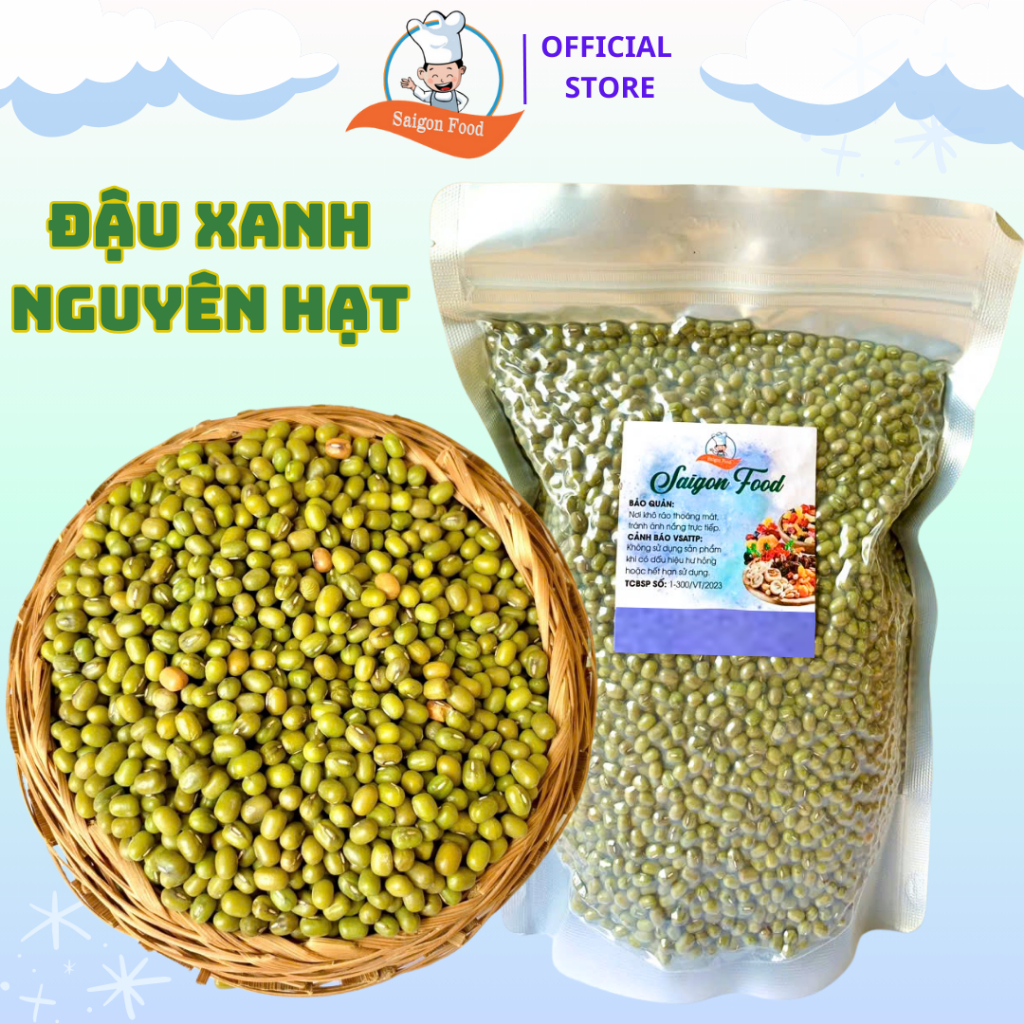 1KG ĐẬU XANH HẠT SAIGONFOOD