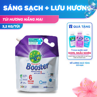 Nước Giặt Xả 2in1 Booster 3,2KG Làm Mềm Vải Lưu Hương Dài Lâu Hương Nắng Mai Dịu Nhẹ 