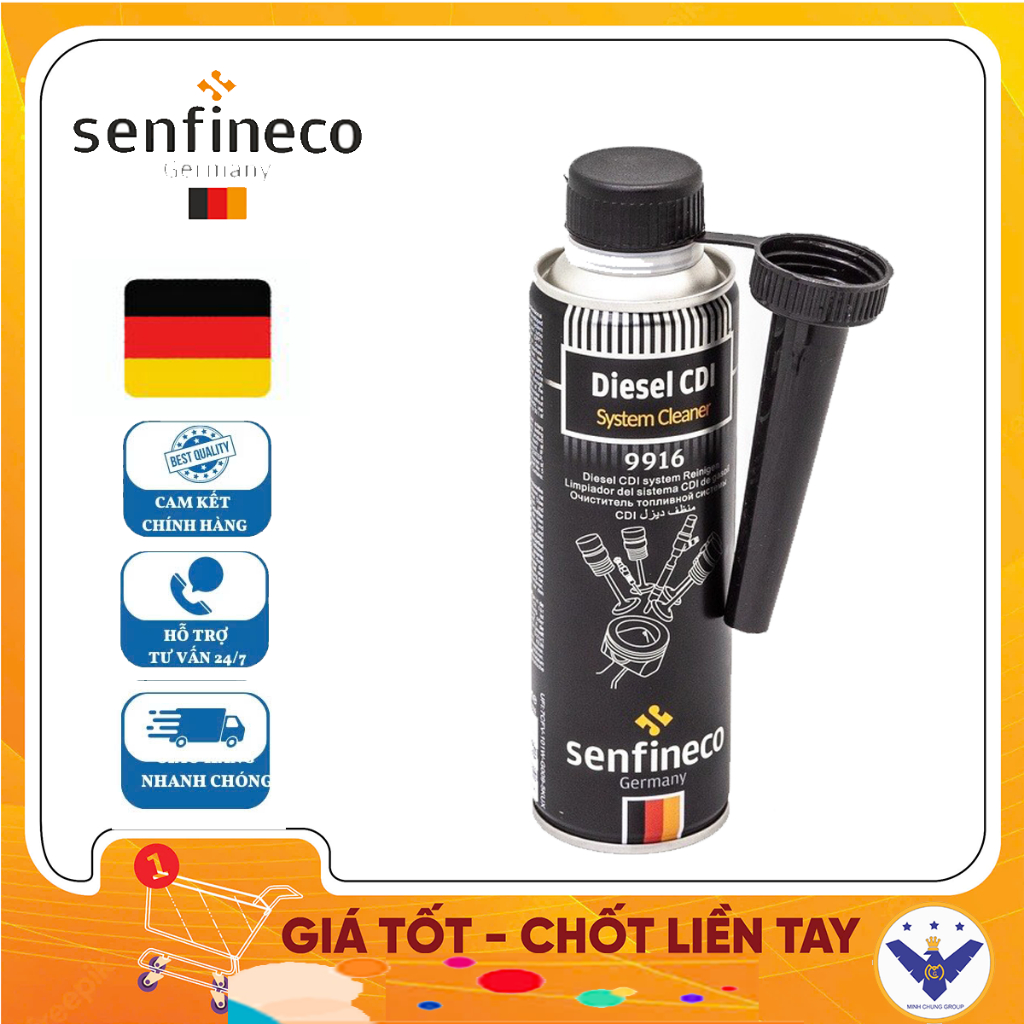 Vệ Sinh Kim Phun Buồng Đốt Senfineco 9916 (Mã Cao Cấp Máy Dầu Diesel) - 300ml