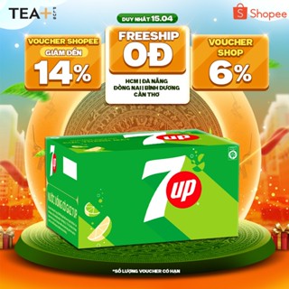 Thùng 24 Chai Nước Ngọt Có Gaz 7Up (390ml/chai)