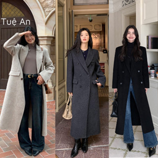Áo Khoác Dạ Ép Xẻ Sau Hai Mặt Như Nhau Dáng Dài Sang Trọng Giành Cho Nữ,Áo Măng Tô Nữ Thanh Lịch Cao Cấp Q.C [MÃ TA231]